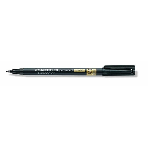 Marqueur permanent Staedtler Lumocolor S Noir 10 Unités