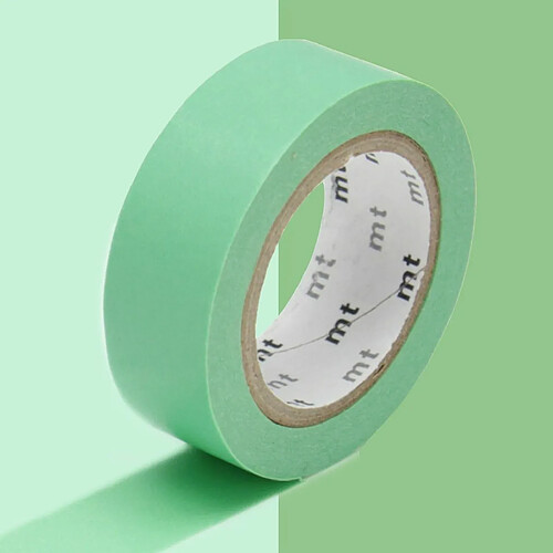 Masking tape unicolore - Vert émeraude - 1,5 cm x 7 m