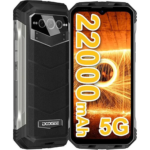 NC Smartphone robuste DOOGEE V Max (2023) - Noir - Batterie 22000mAh - Caméra 108MP - 5G