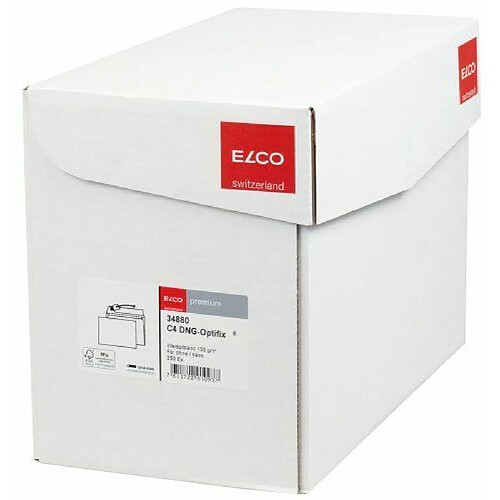 Elco Premium 34880 Boîte de 250 Enveloppes C4 229 x 324 mm Blanc