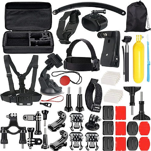 Accessoire 49-In-1 Kit pour GoPro 7/6/5/4/3 + / 3/2/1 session Hero 5 / SJ4000 / 5000