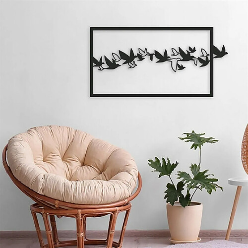 DEKORY Les oiseaux Décoration Murale en métal, Art Mural Oiseaux - 35x70 cm