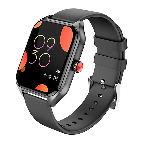 Borofone Montre Intelligente Fonction Appel Tracker d'Activité Écran 1.85'' Noir