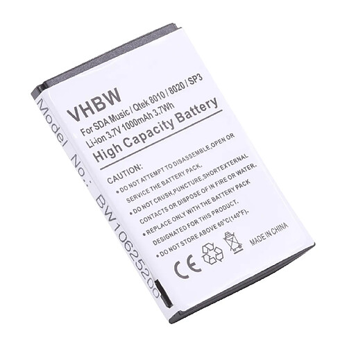 Vhbw Batterie LI-ION compatible pour SDA Musik, Qtek, TYPHOON, Vodafone etc.