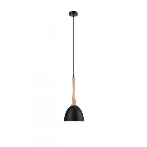 Lumière Suspension Tulip Bois,acier Noir 1 ampoule 106cm