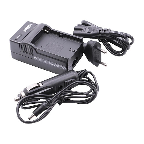 Vhbw Chargeur avec adaptateur secteur + allume-cigare pour batterie SONY NP-FM50/FM70/FM90/QM51/QM91 - nott. pour modèles CCD-TR716, CCD-TR76, CCD-TR818