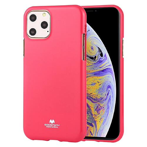 Wewoo Coque Souple JELLY TPU anti-choc et anti-rayures pour iPhone 11 Pro Rose Rouge