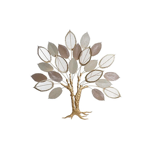 Décoration murale DKD Home Decor Beige Arbre Doré Métal Marron (100 x 6,4 x 97,8 cm)