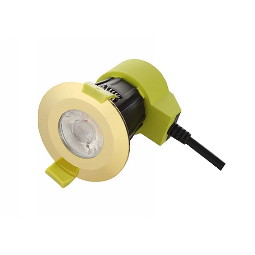 Inspired Downlight encastré LED dimmable, laiton poli, 38 deg. Angle de faisceau, 800lm, 4000K, IP65, DRIVER INCLUS