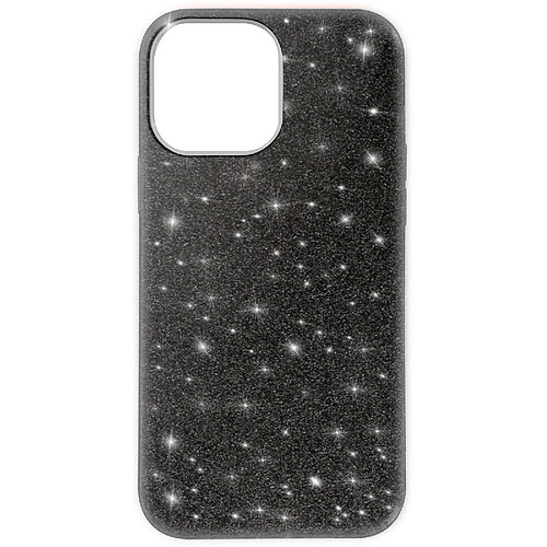 Avizar Coque iPhone 13 Pro Paillette Amovible Silicone Semi-rigide noir