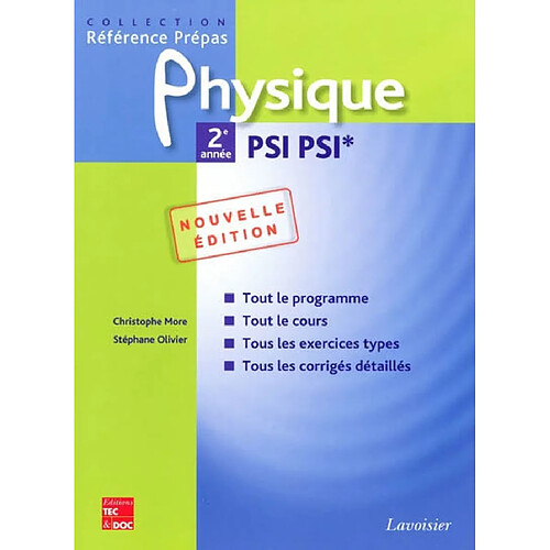 Physique PSI PSI* 2de année : classes préparatoires aux grandes écoles scientifiques & premier cycle universitaire · Occasion