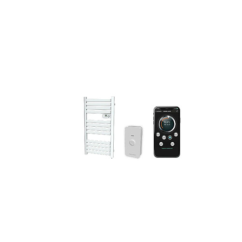 Carrera Sèche-serviettes LCD sans fluide blanc 500W ARROW Connecté