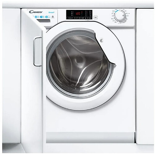 Lave-linge séchant 8/5kg 1400 tours/min tout intégrable - CBD485D1E/1-S - CANDY