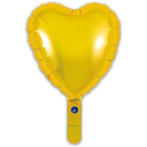 Ballon Coeur Doré 23cm