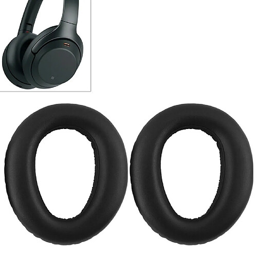 Wewoo Coussinets Mousse Étui de protection pour casque en éponge avec une paire Sony MDR-1000X WH-1000XM3 Noir