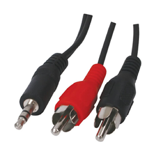 Valueline Câble Jack 3.5mm Stéréo Mâle Vers 2 Rca Mâles 1.2m