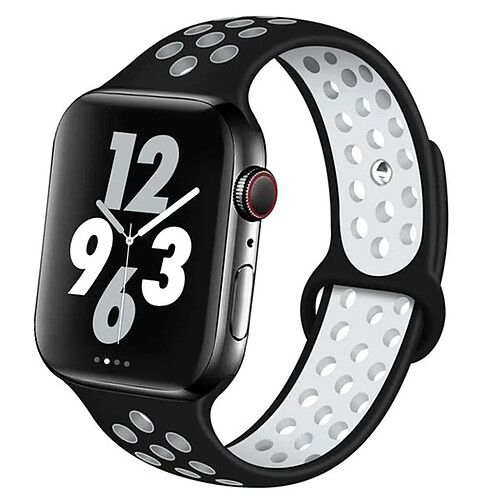 Bracelet De Style Sportif Phonecare Compatible avec Apple Watch Ultra 2 (2024) - Noir / Blanc