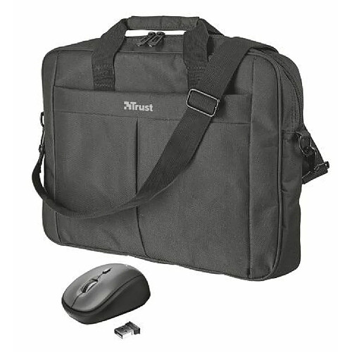 Valise +Souris Wireless Trust Primo Sac pour Ordinateurs Portables 16'