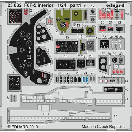 F6F-5 interior for Airfix - 1:24e - Eduard Accessories