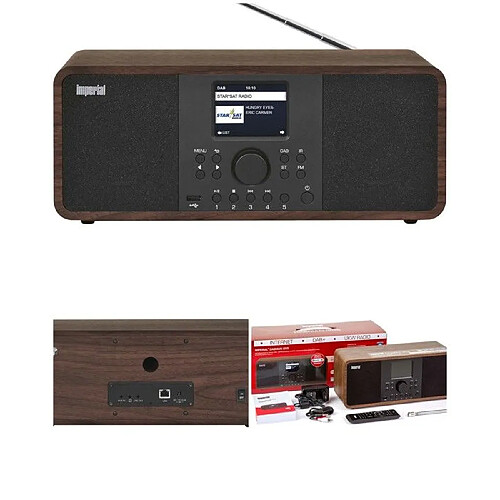 Radio INTERNET stéréo hybride WIFI DABMAN i205 Radio multifonctionnelle DAB+ FM RDS Internet Bluetooth Ecran couleur TFT