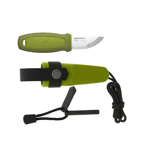 MORAKNIV - 12633 - POIGNARD DE POCHE MORA ELDRIS VERT + FIRE STARTER