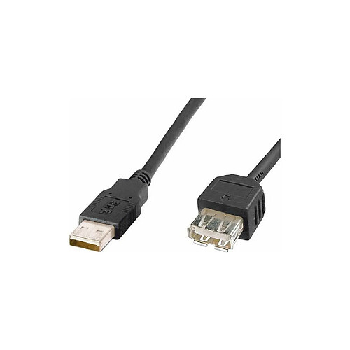 DIGITUS Rallonge USB 2.0, noir, 1,8 m ()