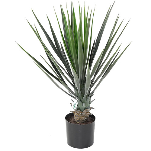 Pegane Plante artificielle haute gamme Spécial extérieur / YUCCA Artificiel - Dim : 60 x 40 cm