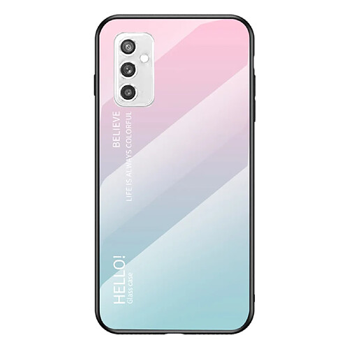 Coque en TPU anti-rayures, couleur dégradée, antichoc dégradé rose bleu pour votre Samsung Galaxy M52 5G