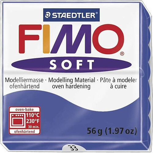 Pâte Fimo 57 g Soft Bleu brillant 8020.33 - Fimo