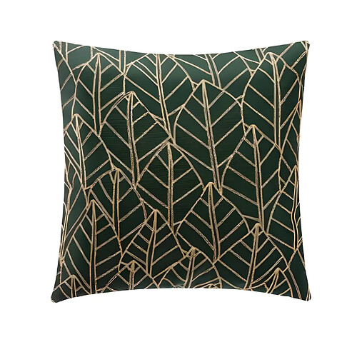 Pegane Coussin en polyester coloris vert cèdre - longueur 40 x profondeur 40 cm