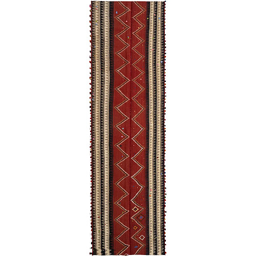 Vidal Tapis de laine 463x125 rouge Jajim