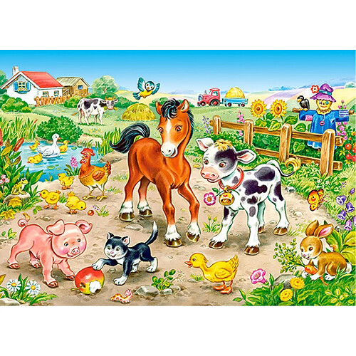 Castorland Puzzle 120 pièces: Dans la ferme