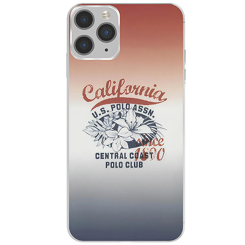 Us Polo U.S Polo Coque pour iPhone 11 Pro California Central Coast Antichoc Bleu / Rouge