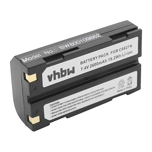 Batterie Li-Ion vhbw 2600mAh pour appareil photo, caméscope Pentax 29518, 38403, 46607, 52030, D-LI1, DEP001, DPE004, EI-2000. Remplace: D-Li1, C8872A