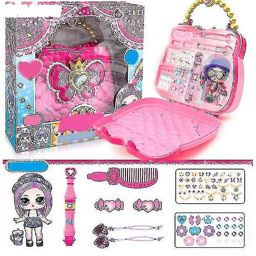 Universal Doupée Dress Up Handbag Yiqi Surprise devinez l'Open Le Little Girl Princess (rose)