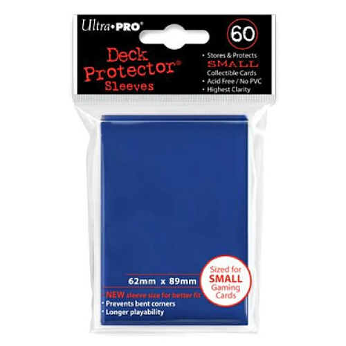 Ultra Pro Deck Protectors Solid - Petite Taille - Bleu