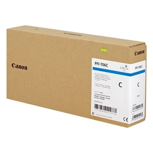 Canon PFI706 Cartouche Cyan 6682B001