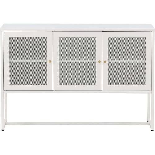 Venture Home Buffet 3 portes en acier Malla gris clair.