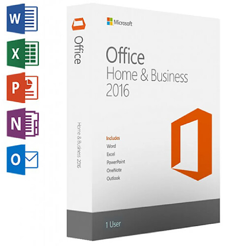 Microsoft Office 2016 Particuliers et Professionnels pour Windows (clé numérique)