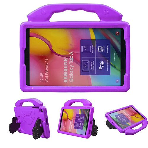 Coque en TPU EVA antichoc avec béquille violet pour votre Samsung Galaxy Tab A 10.1 (2019)