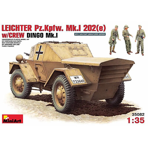 Mini Art Maquette Véhicule Leichter Pz.kpfw. 202(e) W/crew Dingo Mk.i