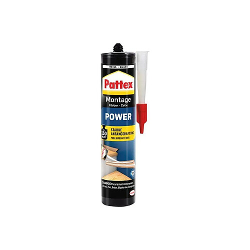 Pattex Colle Montage Power 250g Tube, blanc (Par 12)