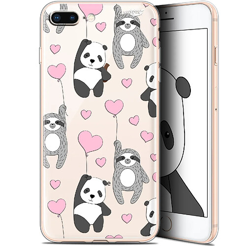 Caseink Coque arrière Apple iPhone 7/8 Plus (4.7 ) Gel HD [ Nouvelle Collection - Souple - Antichoc - Imprimé en France] Panda'mour