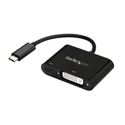 StarTech.com Adaptateur USB-C vers DVI avec USB Power Delivery - 1920x1200 - Noir