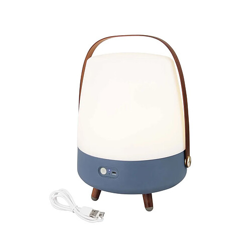 Lampe haut-parleur - portable et sans fil - connexion bluetooth et son haute fidélité, couleur bleu - Lite-up Play Ocean - KOODUU