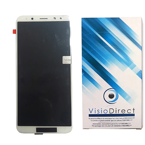 Visiodirect Ecran complet pour Huawei Mate 10 Lite 5.9"" Telephone portable blanc vitre tactile + Ecran LCD