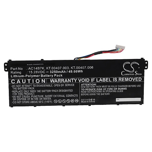 vhbw Batterie compatible avec Acer Predator HELIOS 300 G3-572-7056, 300 PH317-52-571BS ordinateur portable (3?250mAh, 15,28V, Li-polymère)