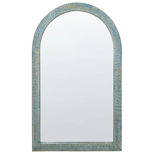 Beliani Miroir MELAY Bois Bleu