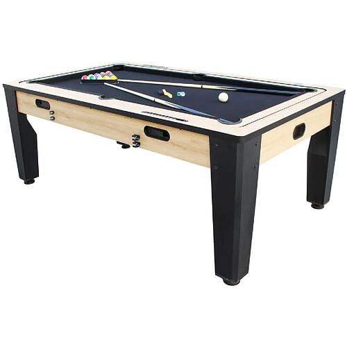 Catenaccio Table multi jeux 7FT industrielle convertible billard hockey bois clair (couleur : Bois)