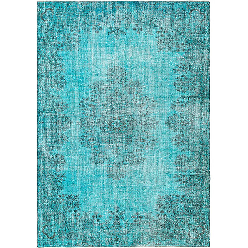 Vidal Tapis de laine 259x180 Bleu Ultra Vintage